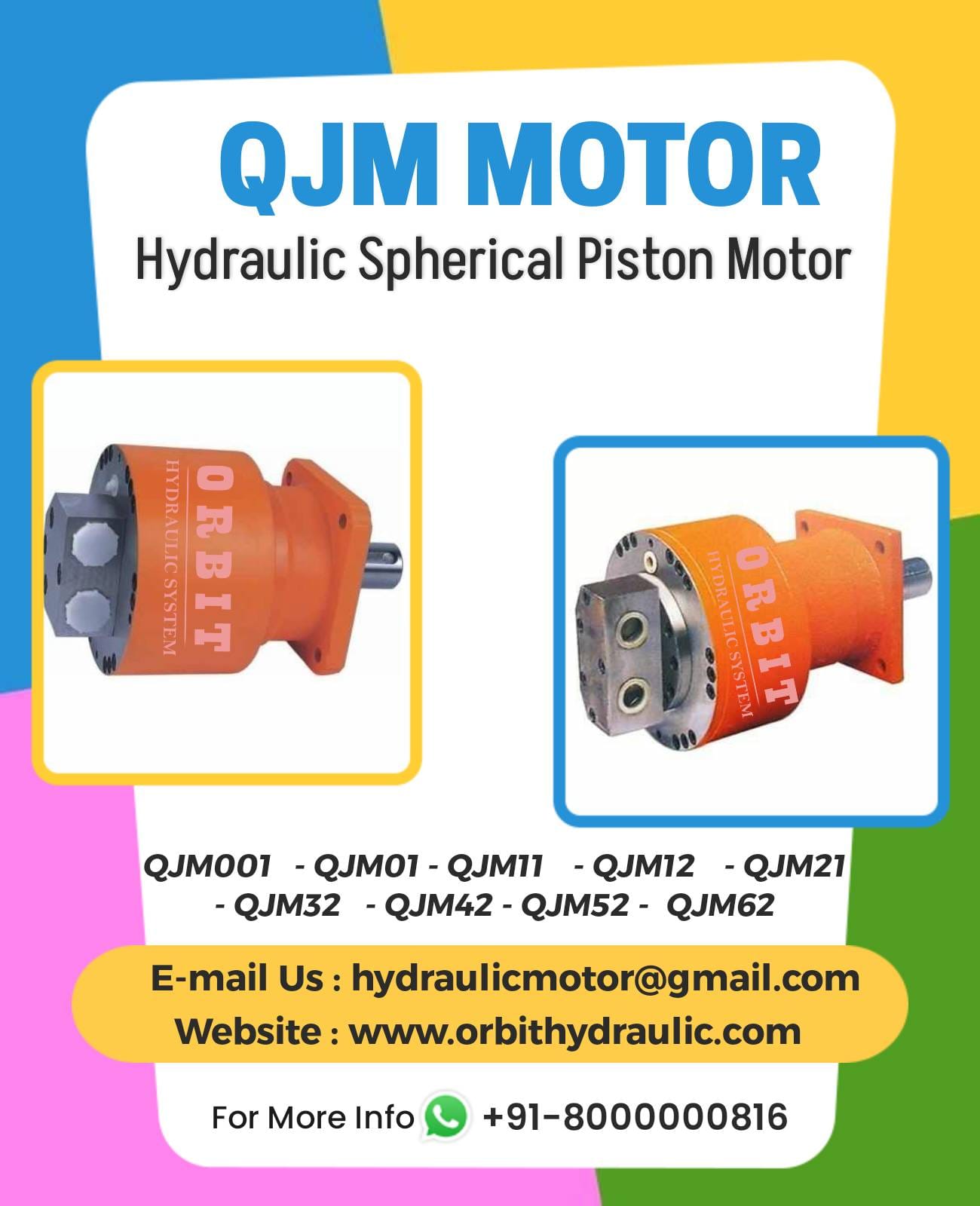 1QJM002-0.2Z Spherical Piston Hydraulic Motor in India