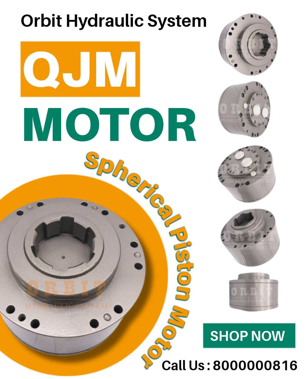 2QJM52-6.3 Spherical Piston Hydraulic Motor in India