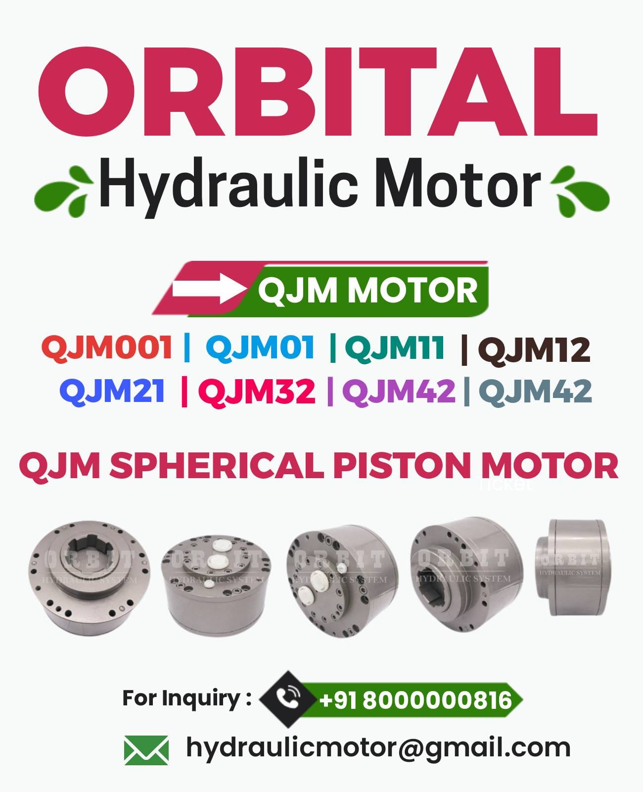 2QJM42-2.0 Spherical Piston Hydraulic Motor in India