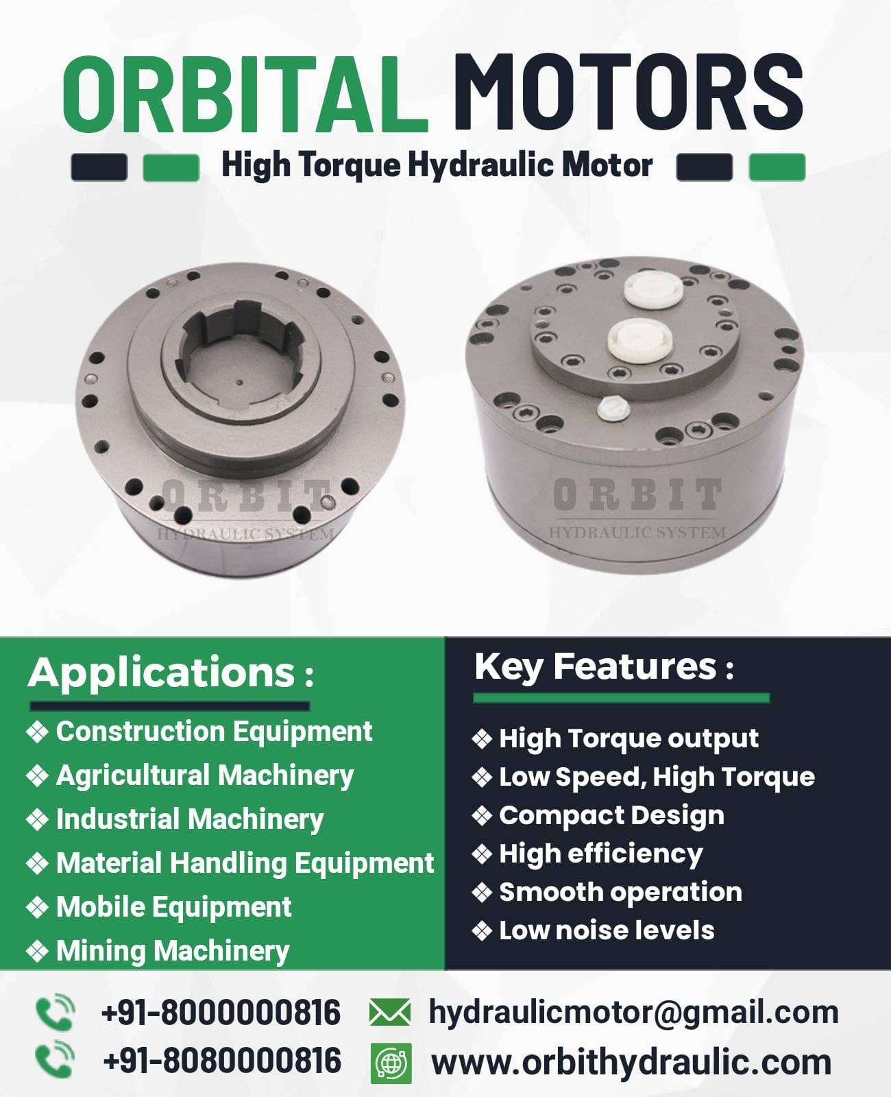 2QJM62-6.3 Spherical Piston Hydraulic Motor in India